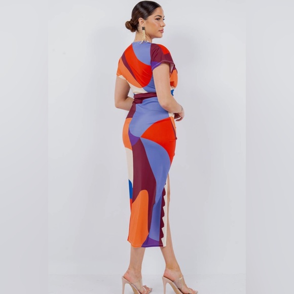 🌹 La Bella Graciela 🌹 Multi-Colored Dress (M) - Picture 4 of 6